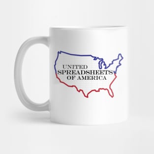 Funny Excel/Spreadsheet: United Spreadsheets of America Mug